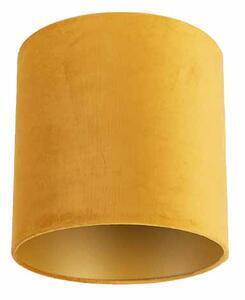 Favi Abajur velur galben 25/25/25 cu interior auriu Ofertă