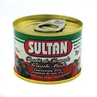 Auchan Pasta de tomate sultan, concentratie 24%, 70 g Ofertă