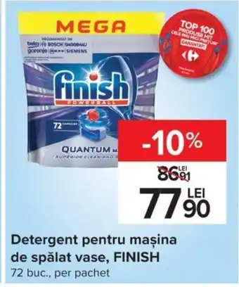 Carrefour Finish detergent pentru mașina de spălat vase 72 buc Ofertă