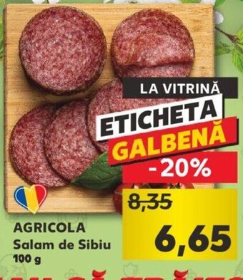 Kaufland Agricola salam de sibiu 100g Ofertă
