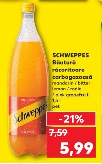 Kaufland Schweppes băutură răcoritoare carbogazoasă 1.5l Ofertă