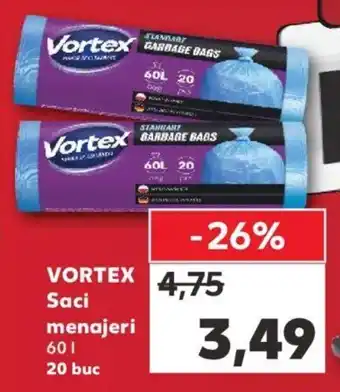 Kaufland Vortex saci menajeri 60l 20 buc Ofertă