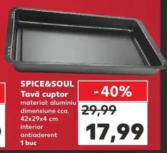 Kaufland Spice & soul tavă cuptor 42 x 29 x 4 cm 1 buc Ofertă