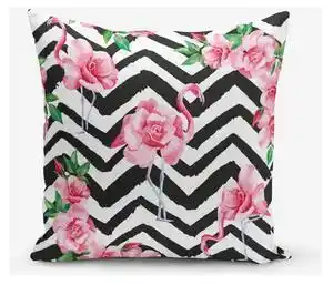 Favi Față de pernă cu amestec de bumbac minimalist cushion covers stripped flamingo, 45 x 45 cm Ofertă