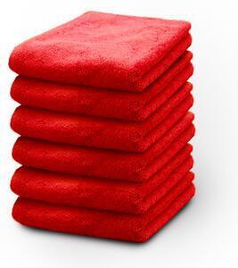 Favi Set 6 prosoape fata lux 600gr/mp - rosu Ofertă