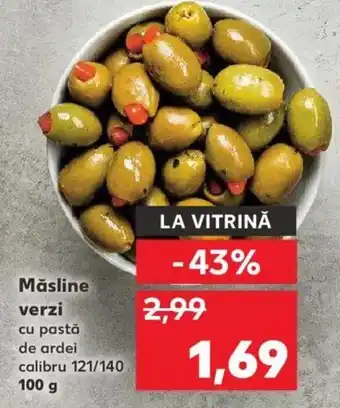 Kaufland Măsline verzi 100g Ofertă