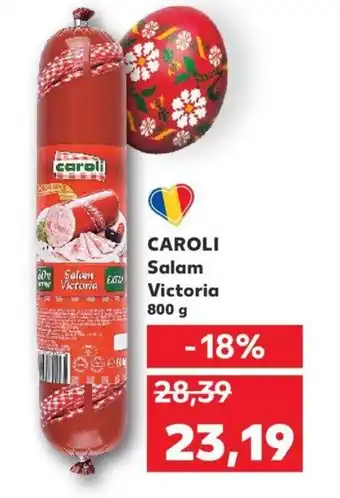 Kaufland Caroli Salam Victoria 800g Ofertă