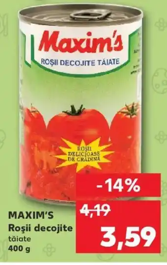 Kaufland Maxim's roșii decojite 400g Ofertă