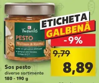Kaufland favourites sos pesto 180 - 190g