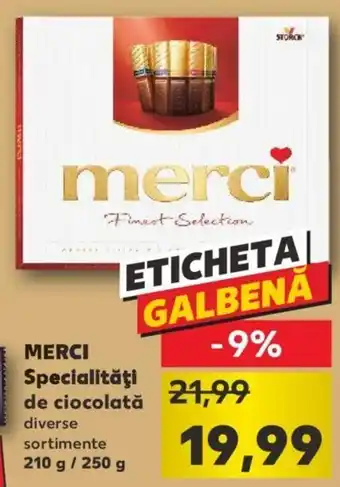 Kaufland Storck merci specialități de ciocolată 210 / 250g Ofertă