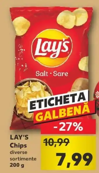 Kaufland Lay's chips 200g Ofertă