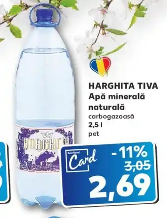 Kaufland Harghita tiva apă minerală naturală 2.5l Ofertă