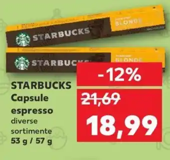 Starbucks capsule espresso 53 / 57g