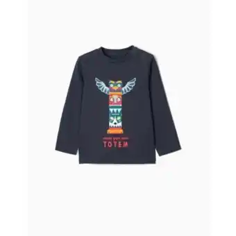 Tricou cu maneca lunga, bleumarin, zippy