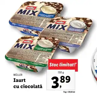 Lidl Müller Iaurt cu ciocolată 130g Ofertă