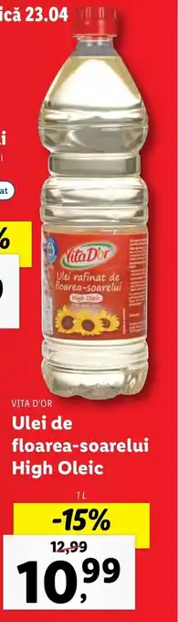Vita d'or Ulei de dloarea-soarelui High Oleic 1l