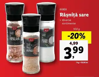 Lidl Kania Râșniță sare 100g Ofertă