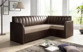 Coltar de bucatarie bej + piele maro