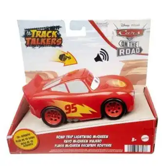 Noriel Masinuta cu sunete, disney cars, road trip lightning mcqueen, 14 cm, hfc53 Ofertă