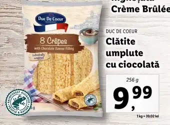Duc de coeur Clătite umplute cu ciocolată 256g