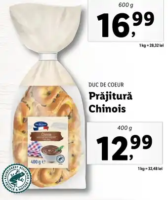 Lidl Duc de coeur Prăjitură chinois 400g Ofertă