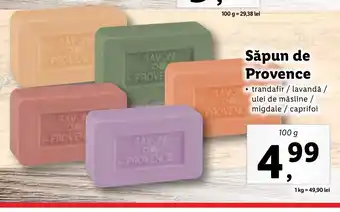 Lidl Duc de coeur Săpun de provence 100g Ofertă