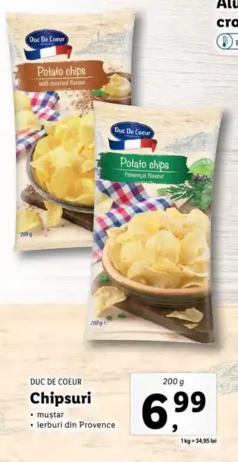 Lidl Duc de coeur Chipsuri 200g Ofertă