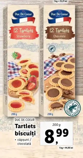 Lidl Duc de coeur Tartlets biscuiți 200g Ofertă