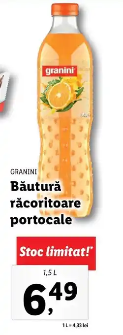 Lidl Granini Băutură răcoritoare portocale 1,5l Ofertă