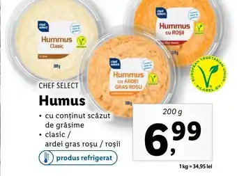 Lidl Chef select Humus 200g Ofertă