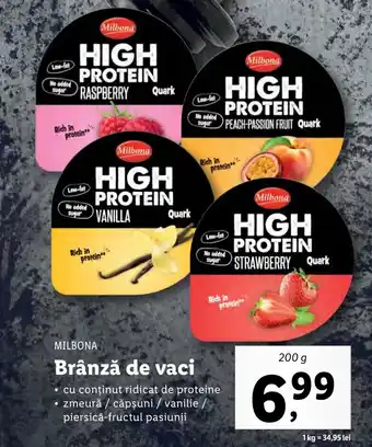 Lidl Milbona Brânză de vaci 200g Ofertă