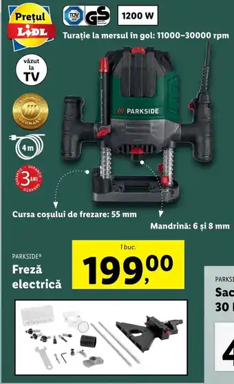 Lidl Parkside Freză electrică 1 buc Ofertă