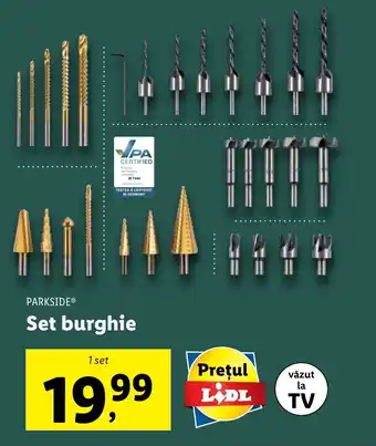 Lidl Parkside Set burghie 1 set Ofertă