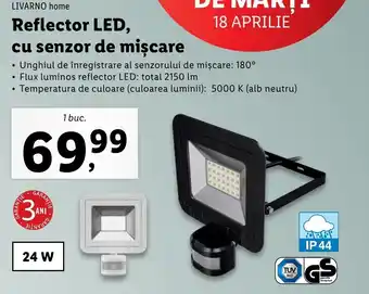 Lidl Livarno home Reflector LED, cu senzor de mișcare 1 buc Ofertă