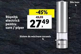 Lidl Masterpro Râșniță elecrică pentru sare / piper Ofertă
