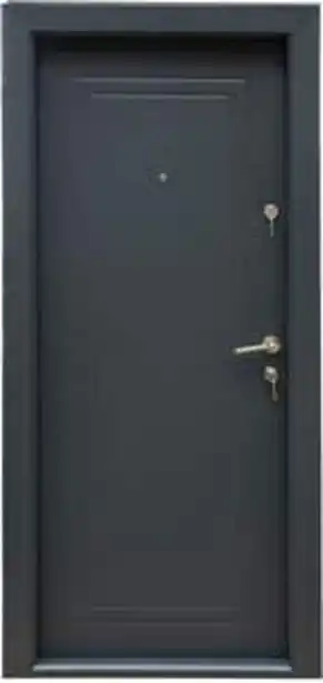 Usa de intrare pentru apartament, metalica, gri, fara geam, stanga, 204 x 94.5 cm • fam brico 1