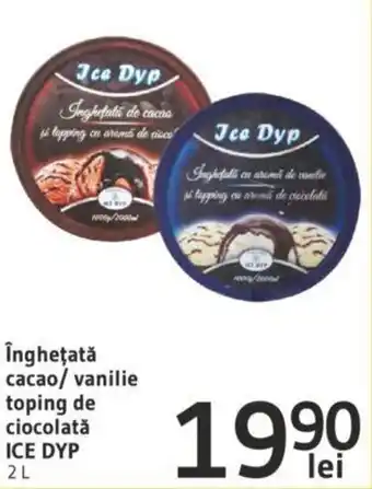 Supeco Ice Dyp îngheţată cacao/ vanilie toping de ciocolată 2l Ofertă