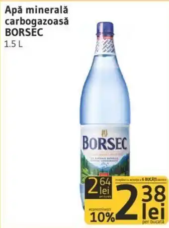 Supeco Borsec Apă minerală carbogazoasă 1,5l Ofertă