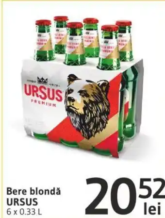 Supeco URSUS Bere blondă 6 x 0,33l Ofertă