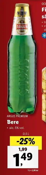 Lidl Argus premium Bere 0,5l Ofertă