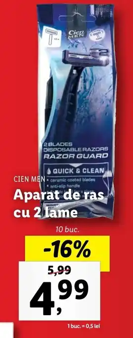 Cien men Aparat de ras cu 2 lame 10 buc
