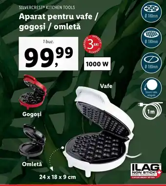 Lidl Silvercrest kitchen tools Aparat pentru vafe / gogoși / omletă 1 buc Ofertă