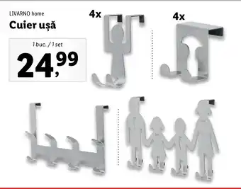 Lidl Livarno home Cuier ușă 1 buc / 1 set Ofertă