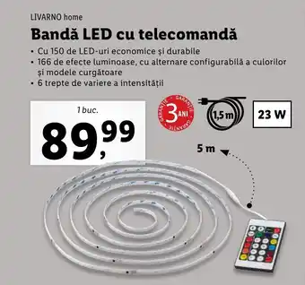Livarno home Bandă led cu telecomandă 1 buc