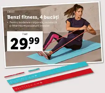 Crivit Benzi fitness, 4 bucăți 1 set
