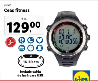 Lidl Crivit Ceas fitness 1 buc Ofertă