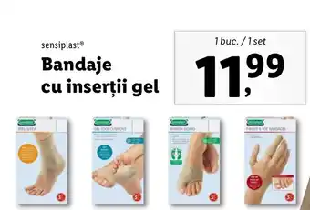 Lidl Sensiplast Bandaje cu inserții gel 1 buc / 1 set Ofertă
