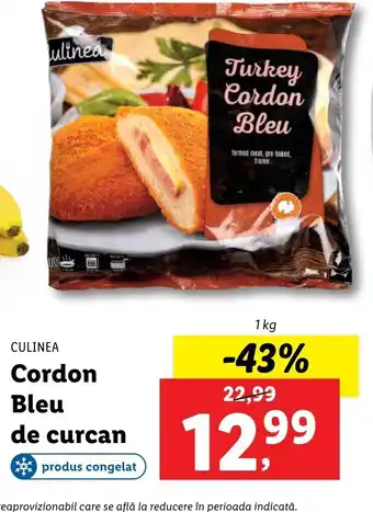 Lidl Culinea Cordon bleu de curcan 1 kg Ofertă