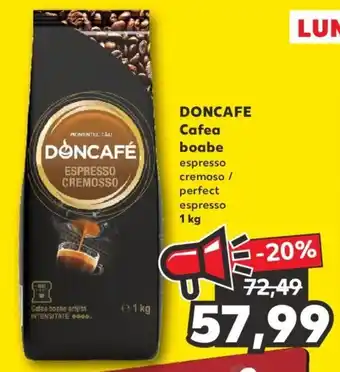 Kaufland Doncafe Cafea boabe 1kg Ofertă