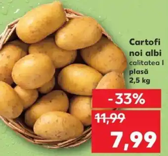 Kaufland Cartofi noi albi plasă 2,5kg Ofertă